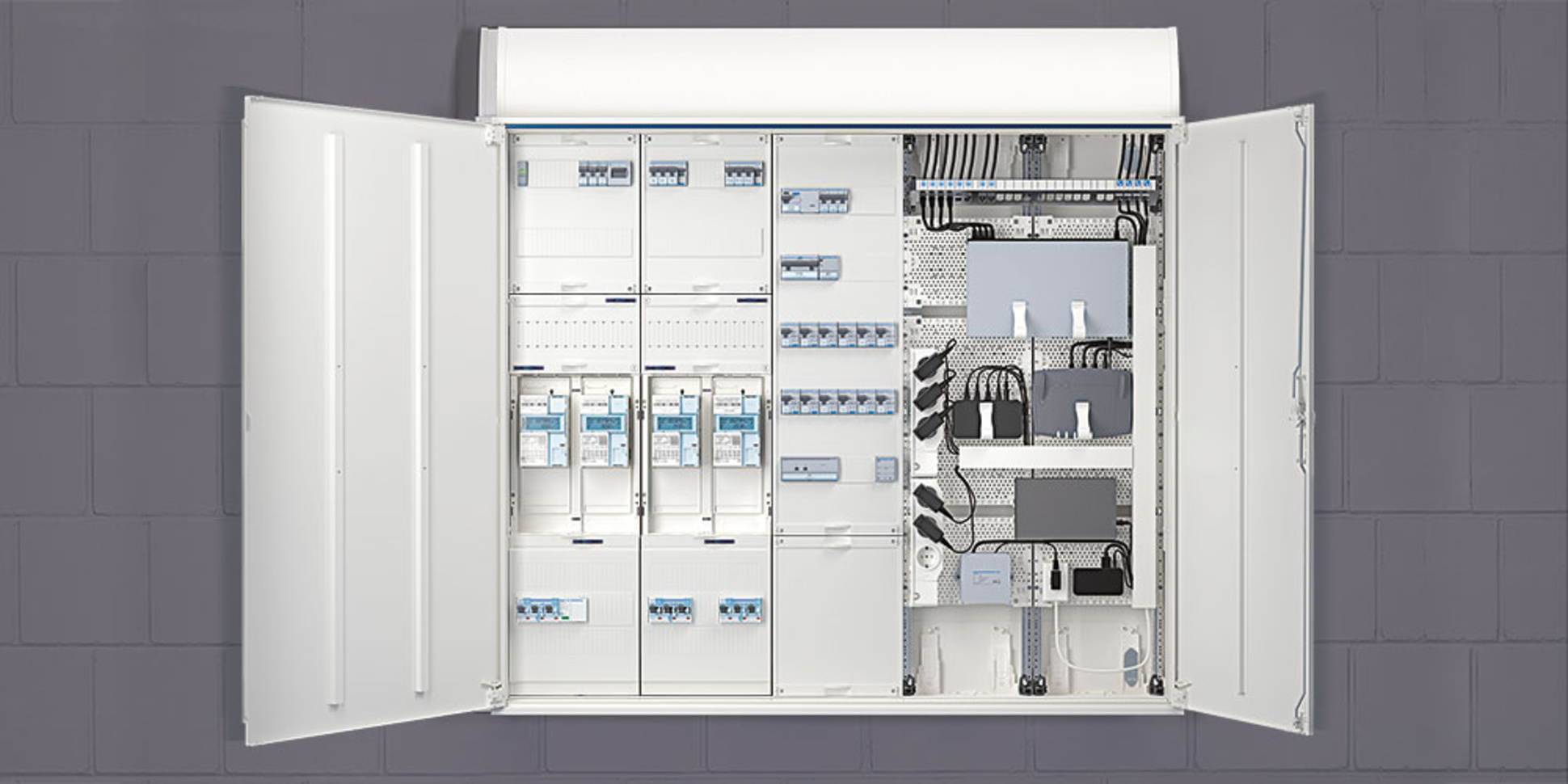 Technikzentrale bei Elektro Weis GmbH in Buchen-Hettingen